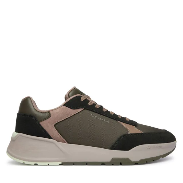 Sneakersy Calvin Klein City Runner Laceup Ny-Su HM0HM02308 Khaki