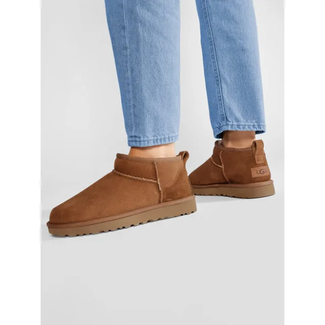 Śniegowce Ugg W Classic Ultra Mini 1116109 Brązowy