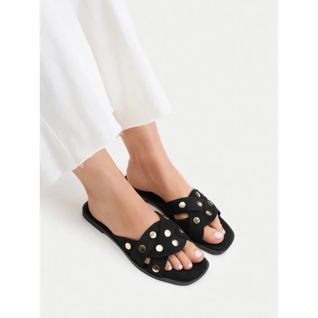 Klapki DeeZee CEO-HY2650-4 Czarny