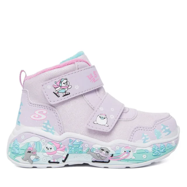 Śniegowce Skechers Play Scene 303163N/LVMT Fioletowy