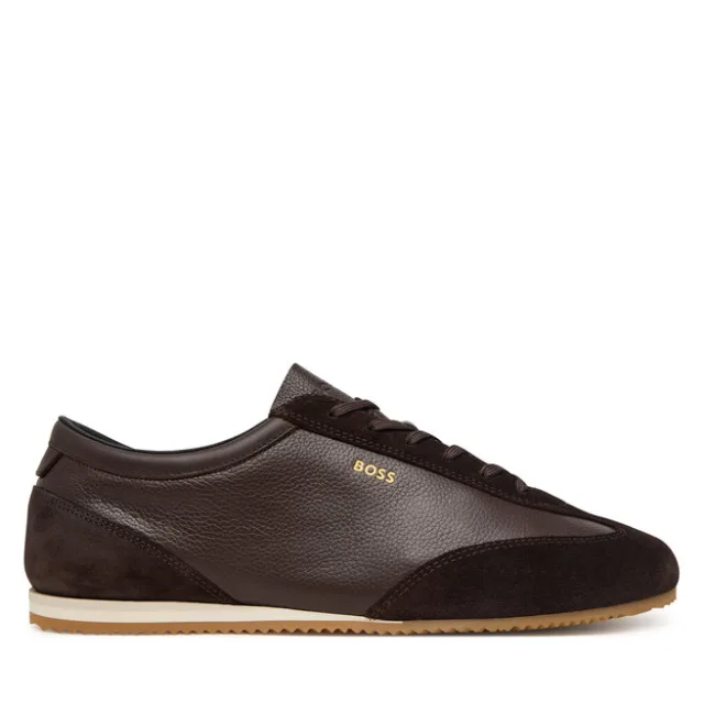 Sneakersy BOSS Lineor 50568463 Brązowy
