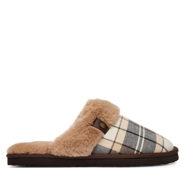 Kapcie Barbour ClaudiaTartanSlipper LSL0036TN26 Brązowy