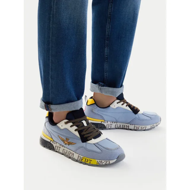 Sneakersy Aeronautica Militare 261SC0276UCT04327 Niebieski
