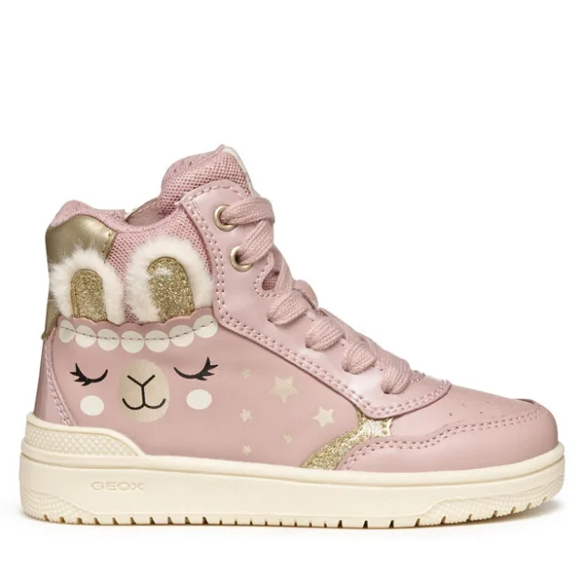 Sneakersy Geox J Washiba J56HXE 0BCKN CA82U D Różowy