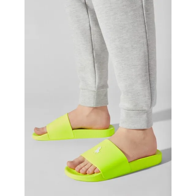Klapki Polo Ralph Lauren Polo Slide 809892945002 Żółty