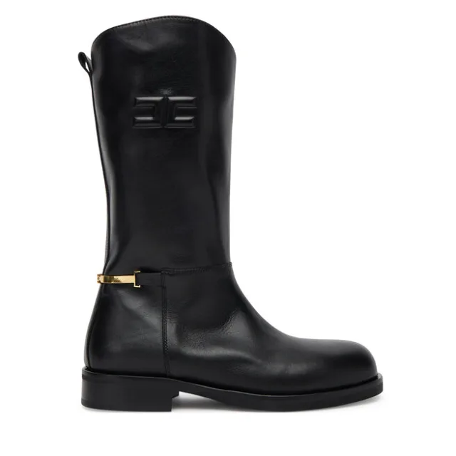 Kozaki Elisabetta Franchi F4-A6E-0449 Czarny