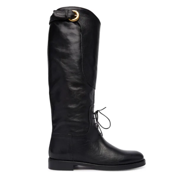 Oficerki Weekend Max Mara Visby 2525796015600 Czarny