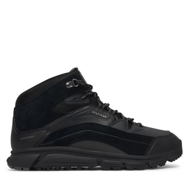 Trapery Tommy Hilfiger Hilfiger Wp Mix Chukka Runner FM0FM06022 Czarny