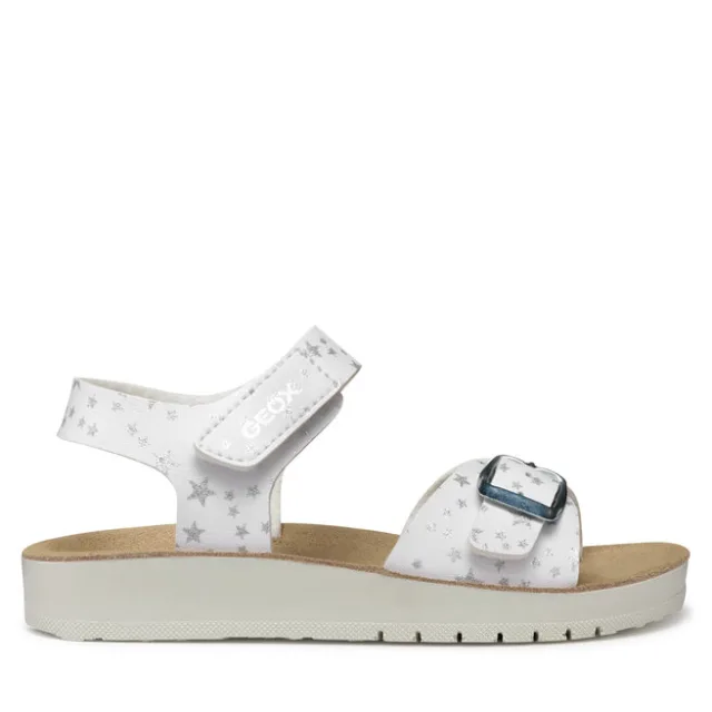 Sandały Geox J Sandal Costarei Gi J15EAB 00004 C1000 D Biały