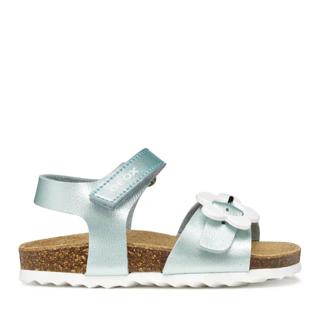 Sandały Geox B Sandal Chalki Girl B552RD 000NF C4070 M Błękitny