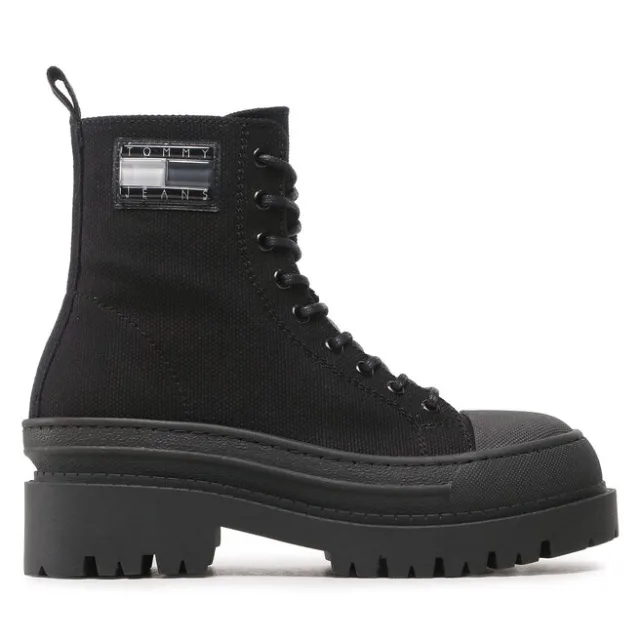 Trzewiki Tommy Jeans Tjw Foxing Canvas EN0EN02216 Czarny