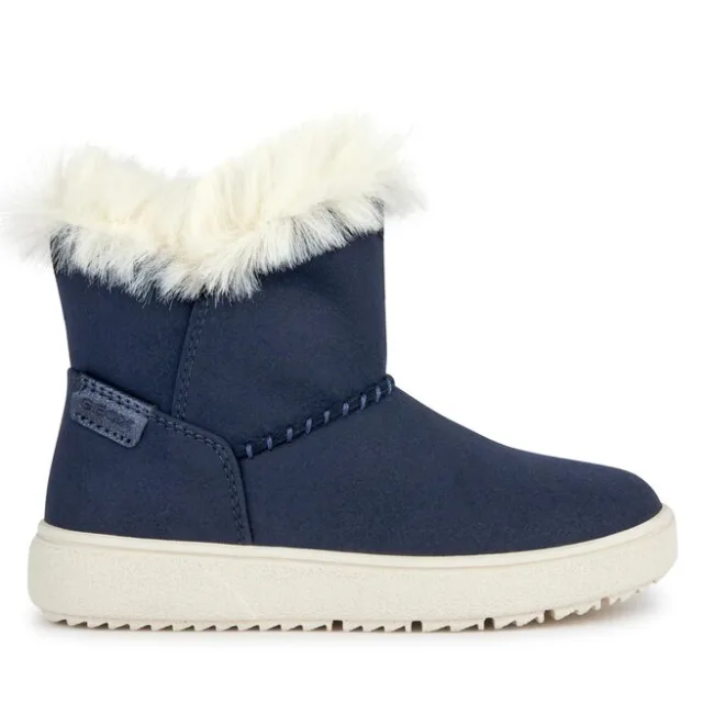 Kozaki Geox J Theleven Girl J36HUD 000AU C4021 S Granatowy