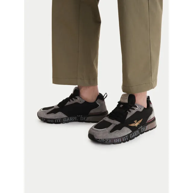 Sneakersy Aeronautica Militare 261SC0276UCT03546 Czarny