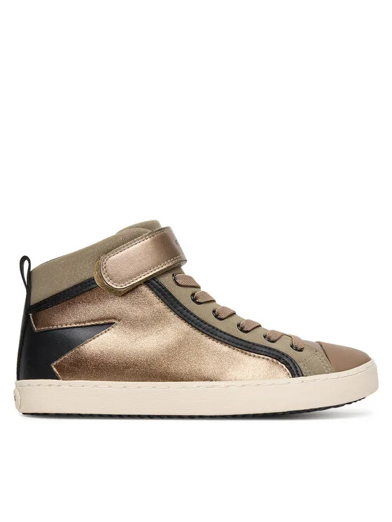 Sneakersy Geox J Kalispera J944GM 0NFGN C0533 D Brązowy