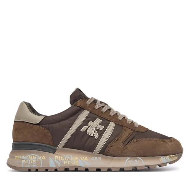 Sneakersy Premiata Lander Var 8410 Brązowy