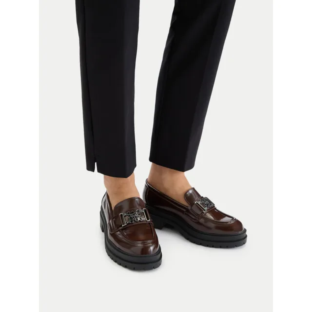Loafersy Nine West CEO-KARIMA-01 Brązowy
