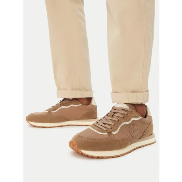 Sneakersy Napapijri Nova NP0A8APL Brązowy jasny