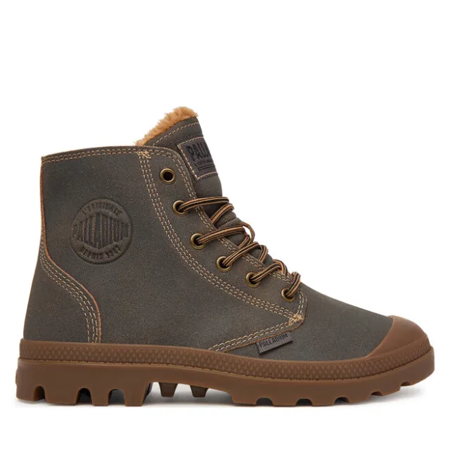 Trzewiki Palladium Pampa Zip Wl Pilot 74977-242-M Brązowy ciemny