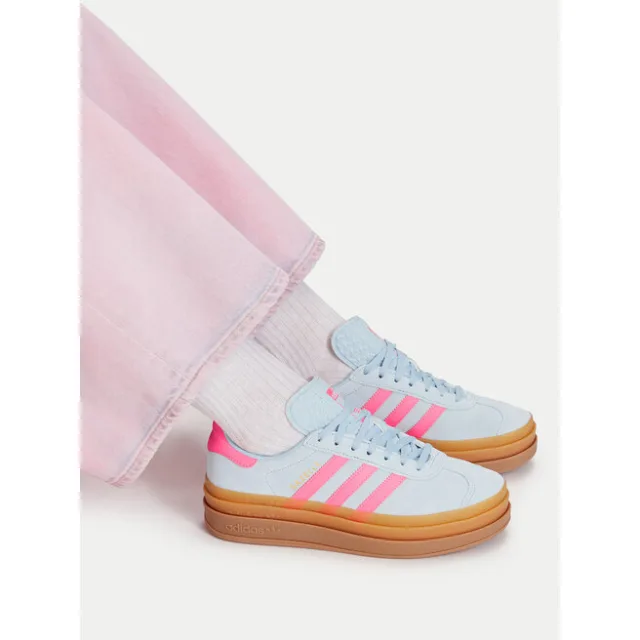 Sneakersy adidas Gazelle Bold KI9837 Niebieski jasny