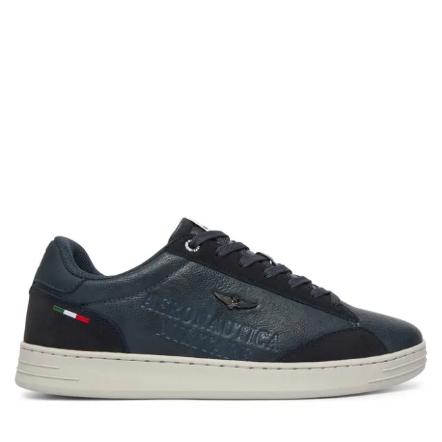 Sneakersy Aeronautica Militare 262SC0306UCT04325 Granatowy
