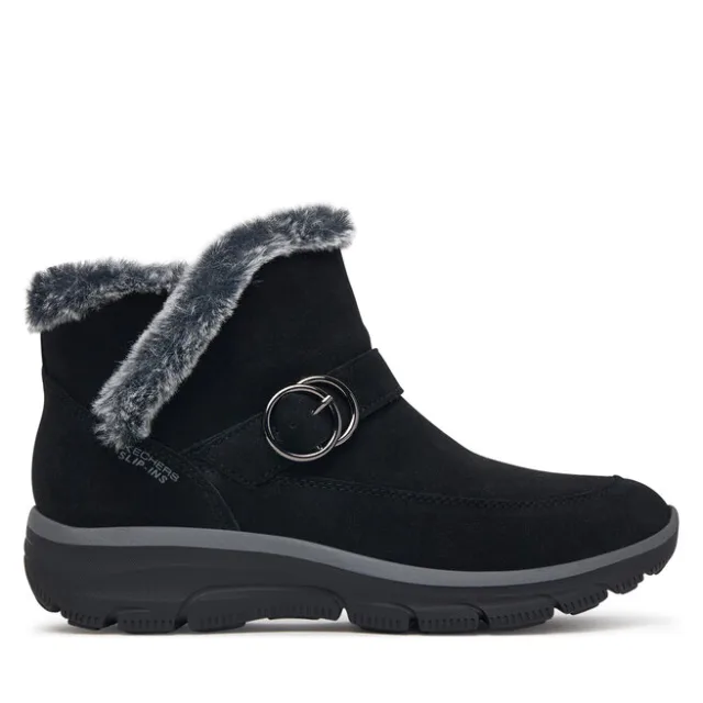 Śniegowce Skechers Slip-Ins Relaxed Fit: Easy Going - Gentle Winter 168185/BLK Czarny