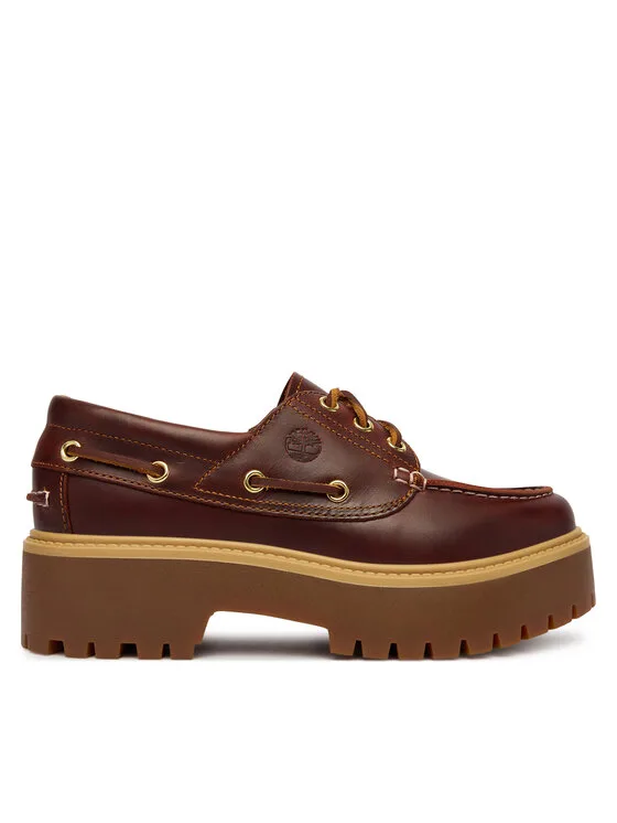 Loafersy Timberland Stone Street Boat TB0A2QDMD571 Brązowy