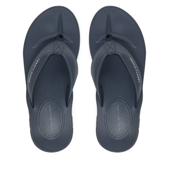 Japonki Tommy Hilfiger Molded Comfort Th Beach Sandal FM0FM05508 Granatowy