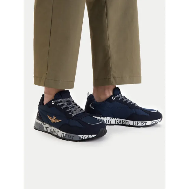 Sneakersy Aeronautica Militare 261SC0276UCT04327 Granatowy