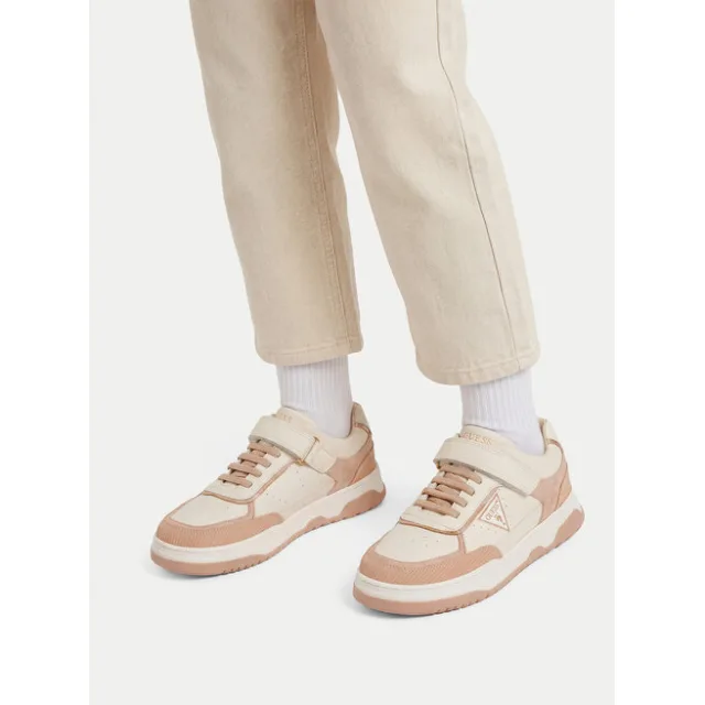 Sneakersy Guess CEO-CI12-CAROL-05 Écru