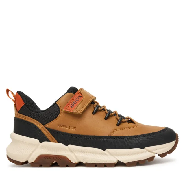 Sneakersy Geox J Flexyper Plus J56LCA 0MEFU C2006 D Brązowy jasny