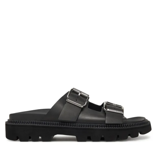 Klapki Tommy Jeans Double Strap Sandal EN0EN02753 Czarny