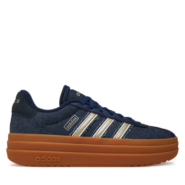 Sneakersy adidas VL Court Bold JS4471 Granatowy