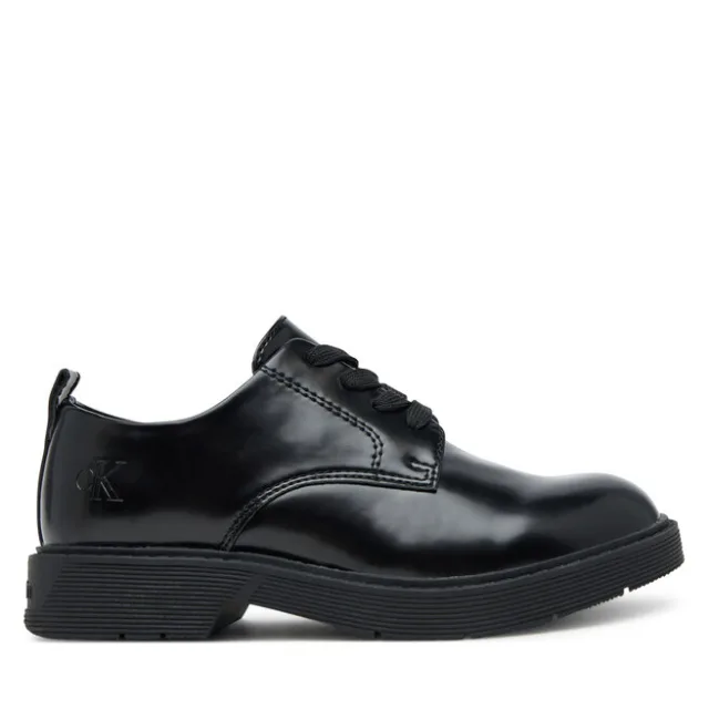 Półbuty Calvin Klein Low Cut Lace-Up Shoe V3X4-83182-1453 S Czarny