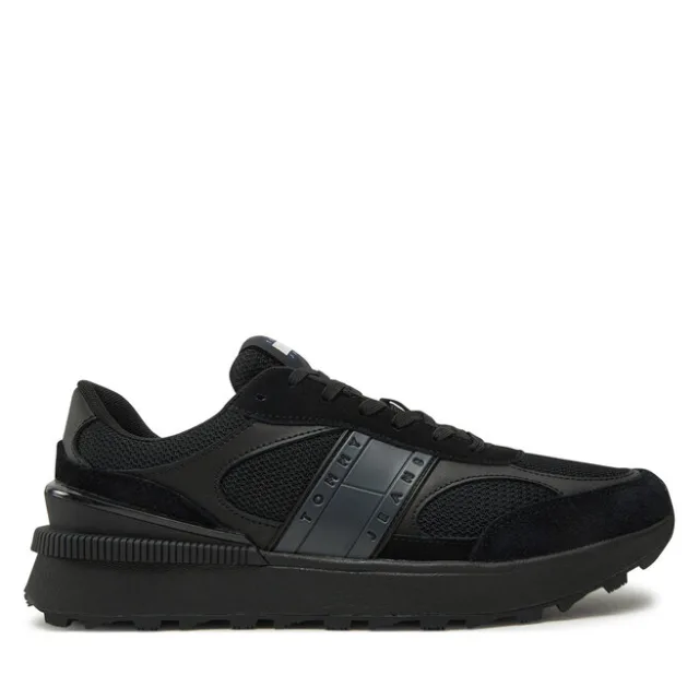 Sneakersy Tommy Jeans Tjm Technical Runner Ess EM0EM01537 Czarny