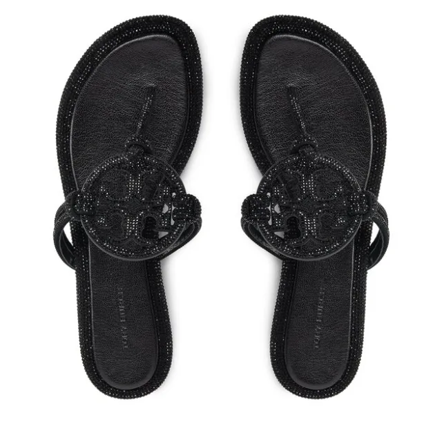 Japonki Tory Burch Miller 152177 Czarny