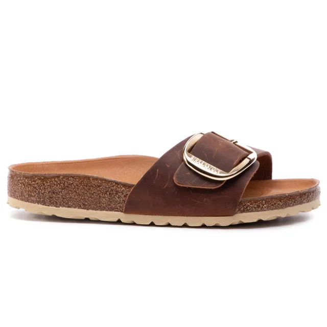 Klapki Birkenstock Madrid Big Buckle 1006525 Brązowy