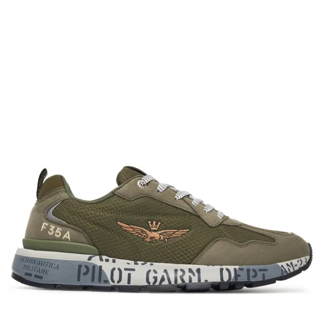 Sneakersy Aeronautica Militare 262SC0276UCT04327 Zielony