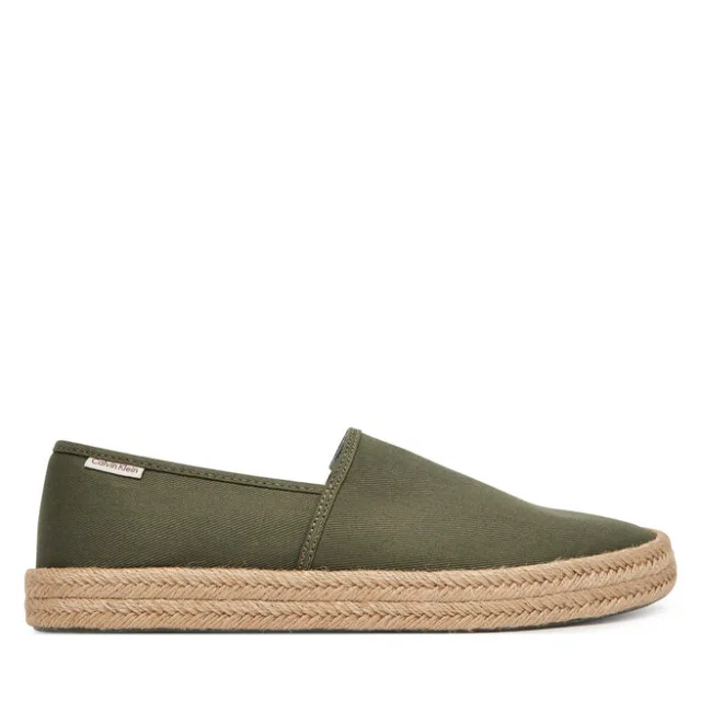 Espadryle Calvin Klein Ess Espadrille Cv HM0HM02076 Zielony