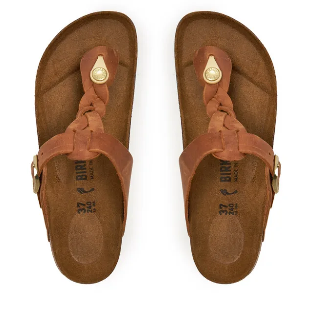 Japonki Birkenstock Gizeh Braided 1021336 Brązowy
