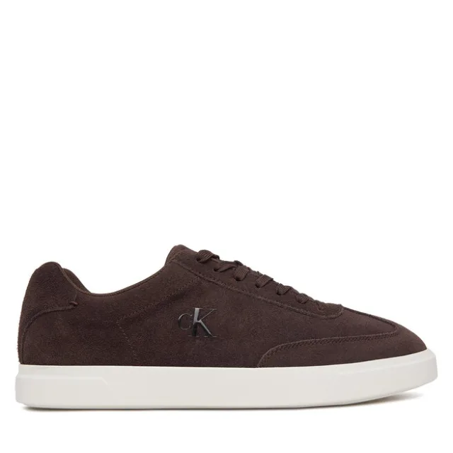 Sneakersy Calvin Klein Low Prof Cupsole Wt Su HM0HM02201 Brązowy ciemny