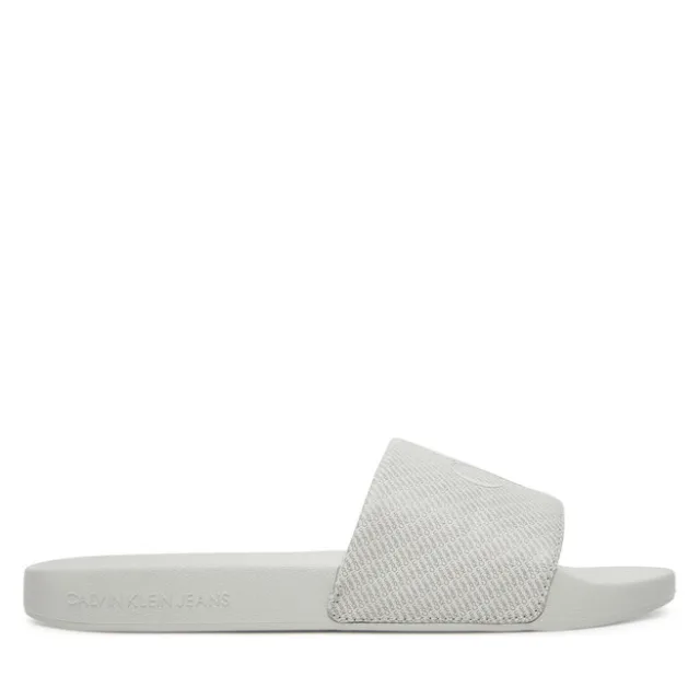 Klapki Calvin Klein Jeans Slide Aop Print YM0YM01269 Szary