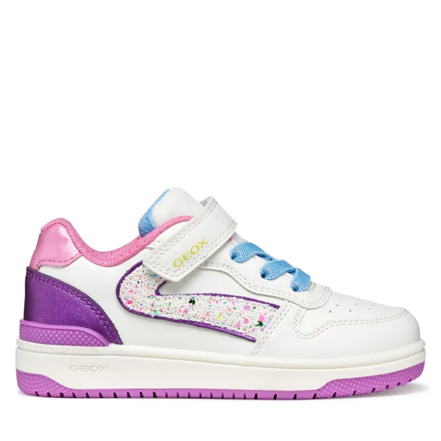 Sneakersy Geox J Washiba Girl J55HXA 054AJ C1Z8H M Biały