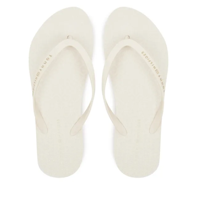 Japonki Tommy Hilfiger Hilfiger Strap Beach Sandal FW0FW08736 Écru
