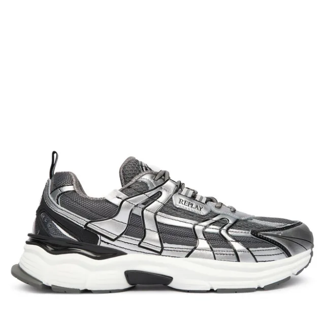 Sneakersy REPLAY GMSD5 .000.C0003T Srebrny