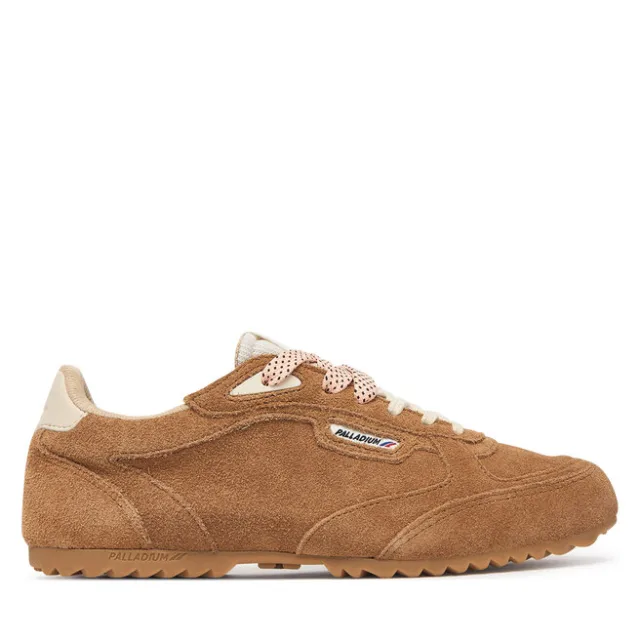 Sneakersy Palladium Pallaracer Suede 94995-252-M Brązowy