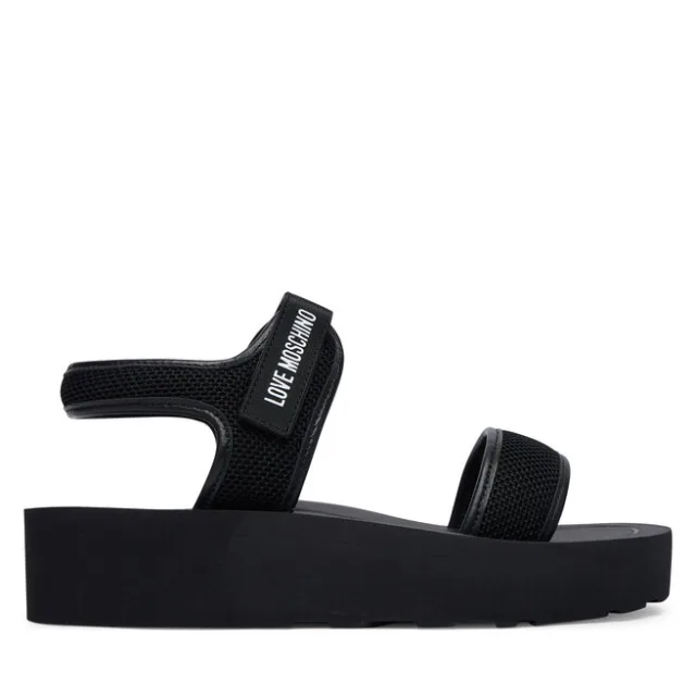Sandały LOVE MOSCHINO JA16144I0OIQI00A Czarny