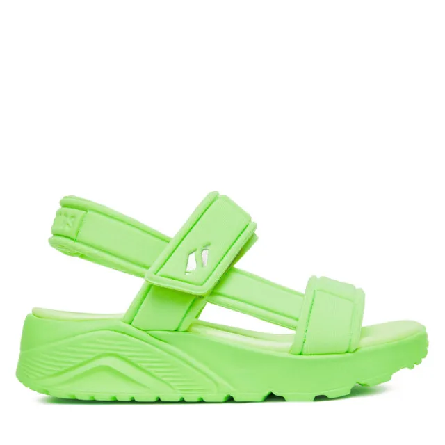 Sandały Skechers Uno Lite Sandal-Sunny Stand 310372L/LIME Zielony