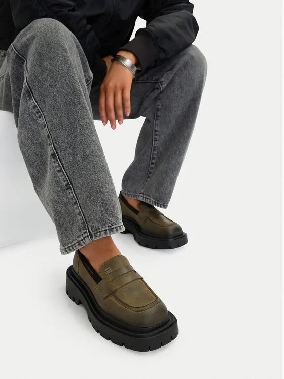 Loafersy G-Star Raw CEO-WI34-JOSIA-04 Zielony