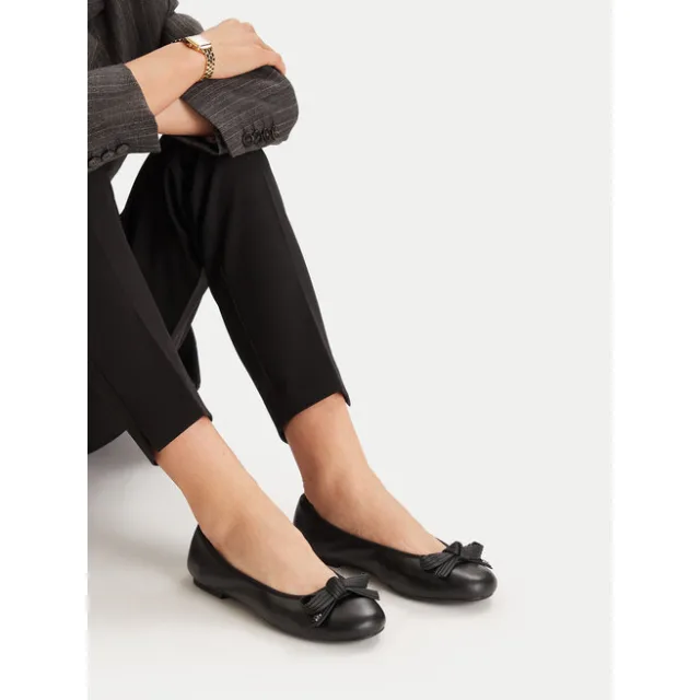 Baleriny GINO ROSSI COZY-HS001-1-2 Czarny