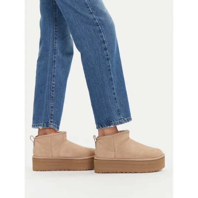 Śniegowce Ugg Classic Ultra Mini Platform 1135092 Beżowy